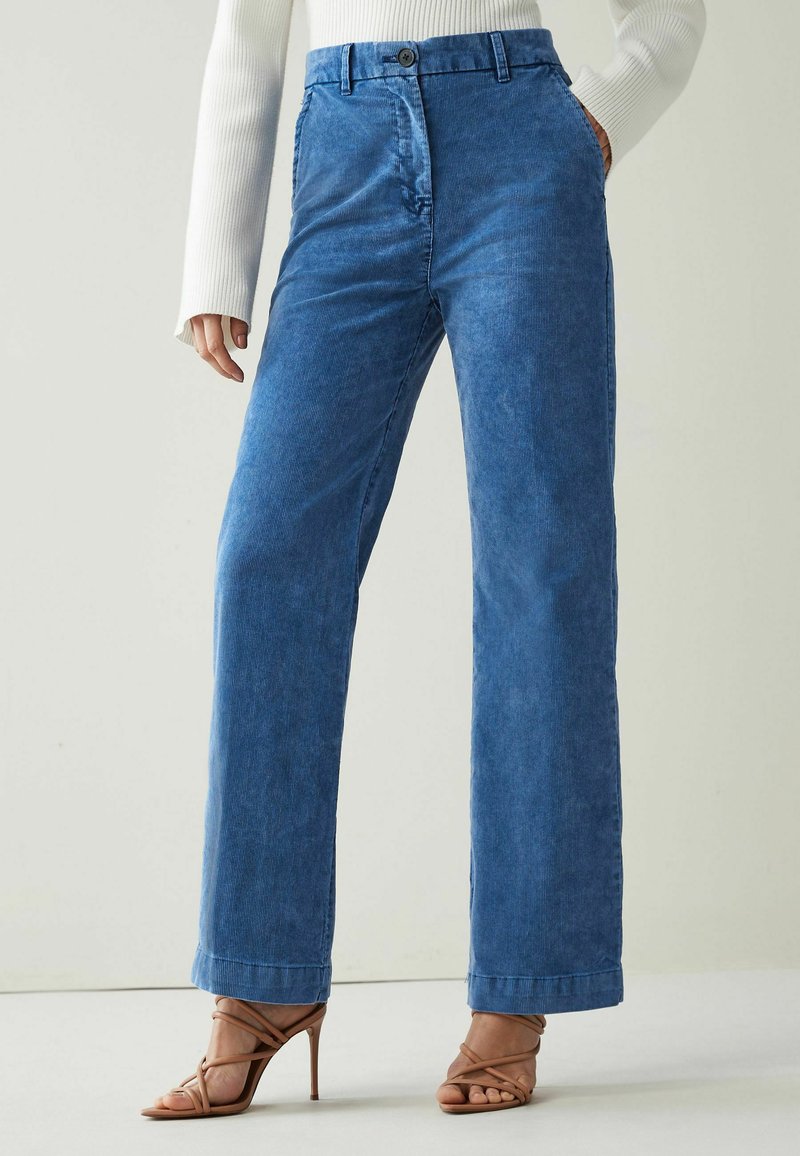 Next CORD STRAIGHT LEG TROUSERS Flared Jeans blue/blauw Zalando.nl