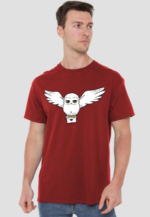 Cotton Soul, HARRY POTTER HEDWIG DELIVERY - Print T-shirt - red