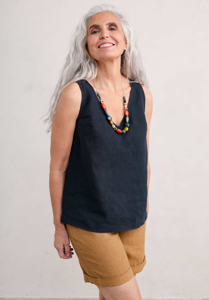 Seasalt Cornwall SEAGRASS Blouse maritime/darkblue denim Zalando