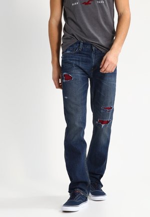 Jeans straight leg - destroyed denim