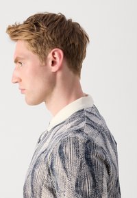 Scotch & Soda MICRO ALLOVER PRINT REGULAR FIT - Polo - navy