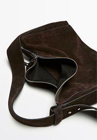 LARGE SHOULDER  - Borsa a mano - dark brown