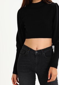 New Look Stickad tröja - black