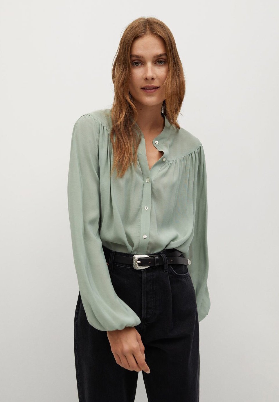 Chemise vert pastel Clearance