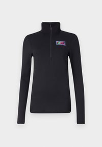 OLGA ZIP UP PULLI - Langarmshirt - black