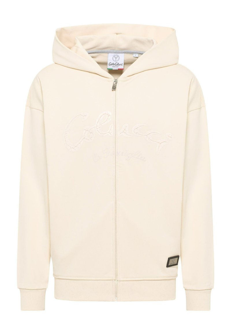 carlo colucci Sweater met rits beige