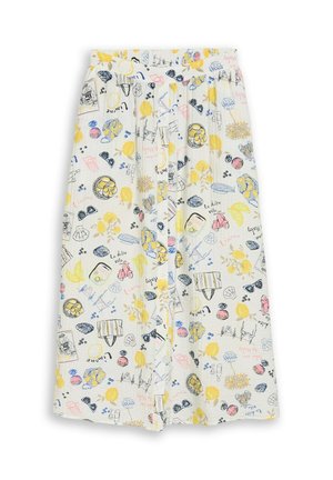 TOM TAILOR, TOM TAILOR RÖCKE HIGH WAIST MIDI-ROCK MIT KNOPFLEISTE - Jupe trapèze - summerly lemon print