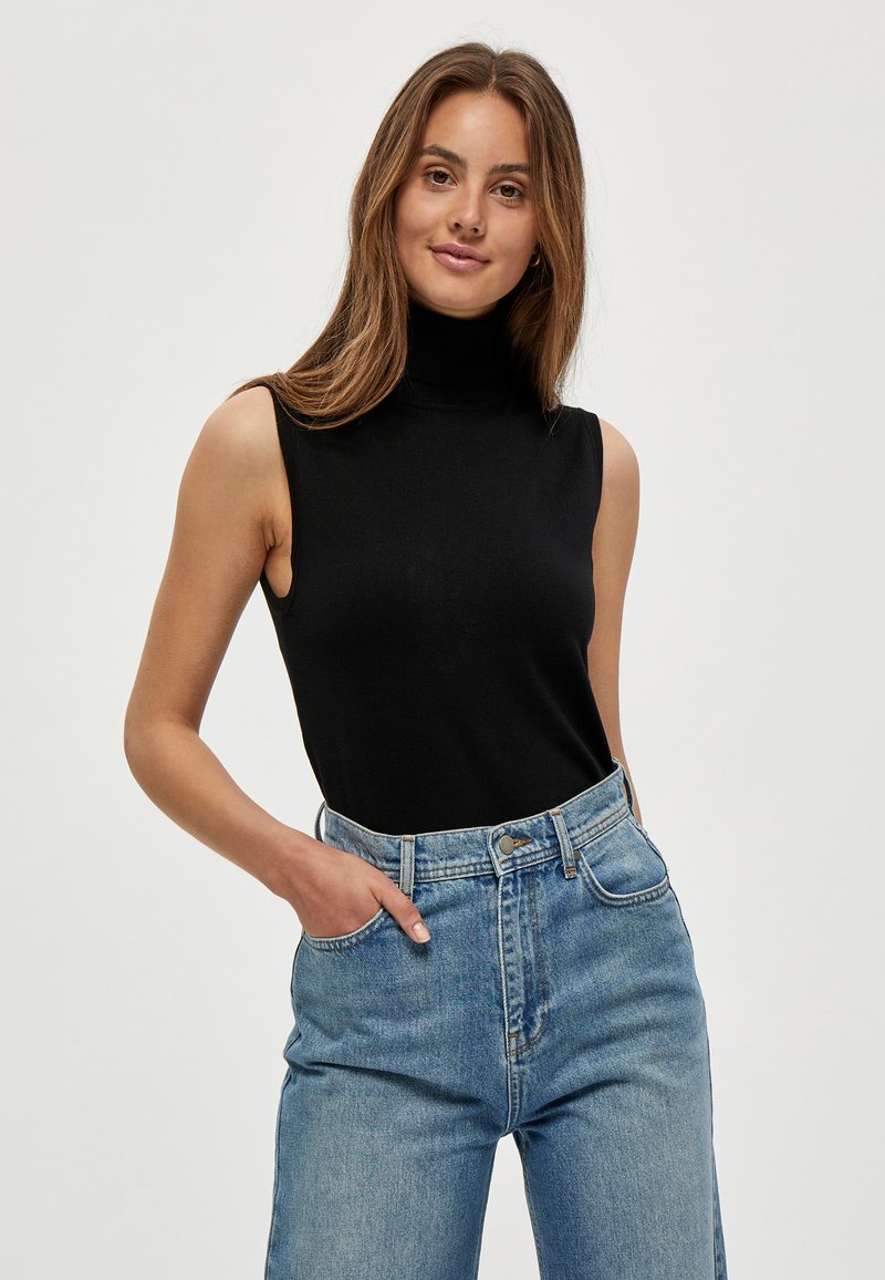 Minus MIRAKA KNIT TURTLENECK - Top - black