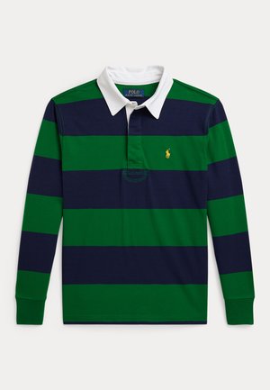 THE ICONIC RUGBY SHIRT - Μπλούζα με μακριά μανίκια - athletic green/refined navy