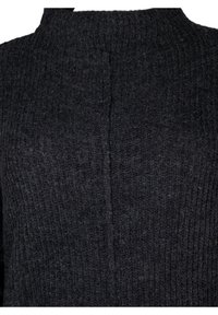 Zizzi LANGES MIT SCHLITZ - Neulemekko - dark grey melange
