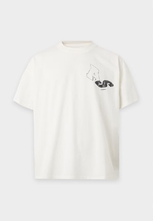 AllSaints, UPSTAGED CREW - Tričko s potlačou - chalk white