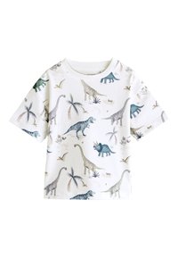 Niewybrane, white watercolour dinosaurs