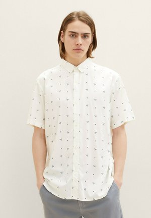 GEMUSTERTES - Košile - white navy tennis print