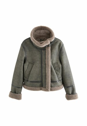 PETITE FIT - LINED FUNNEL NECK AVIATOR - Jachetă de iarnă - charcoal grey