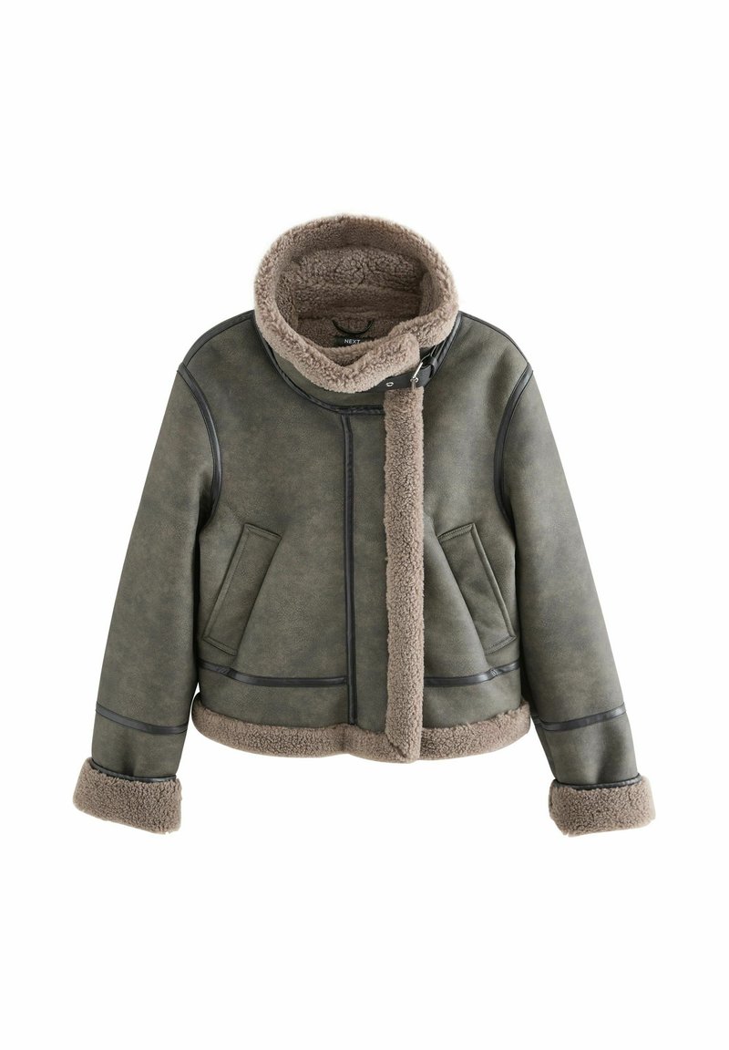 Next PETITE FIT - LINED FUNNEL NECK AVIATOR - Talvejope - charcoal grey