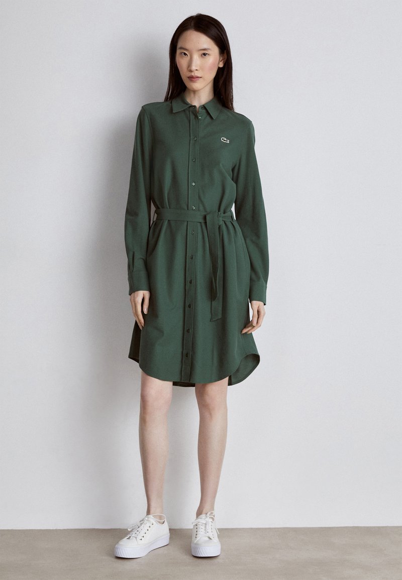 Lacoste Shirt dress sequoia/dark green Zalando.co.uk
