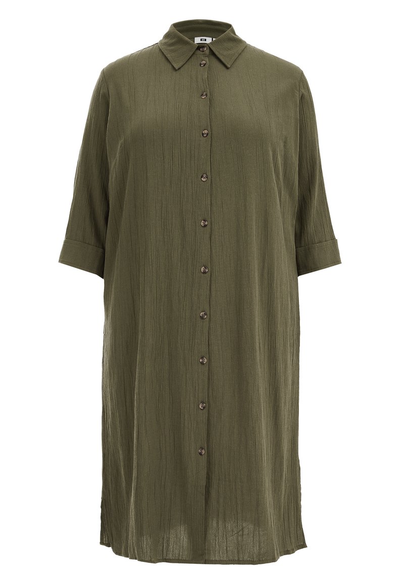 WE Fashion Blousejurk groen gemêleerd WE Fashion Blousejurk groen gemêleerd