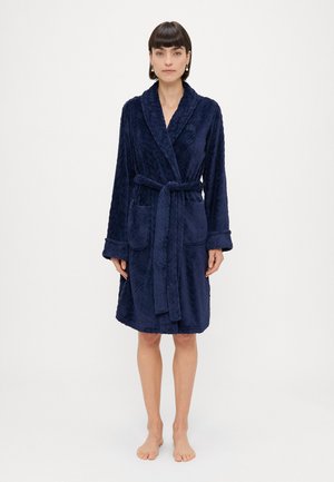 SO SOFT SHAWL COLLAR SHORT ROBE - Halat de baie - navy