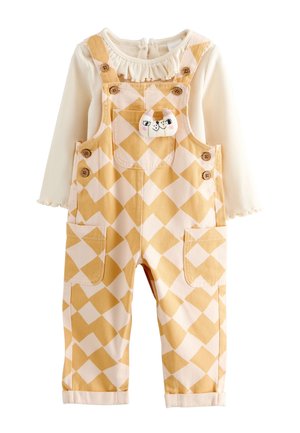 REGULAR FIT - SET  - Kezeslábas - yellow harlequin print