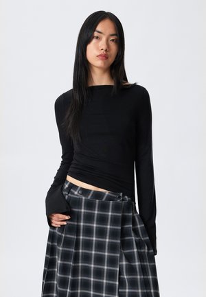 Weekday SOFT LONG SLEEVE TOP - Långärmad tröja - black