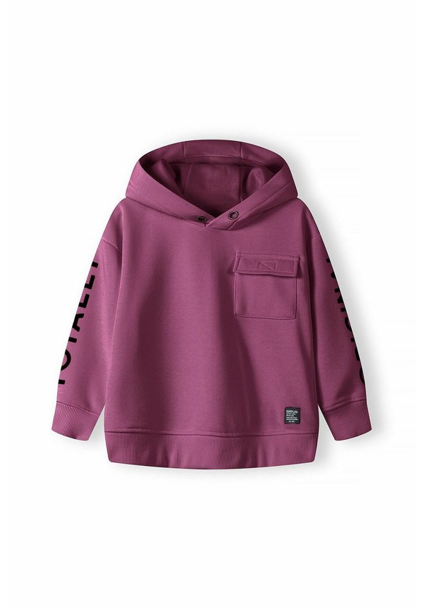 FLARED AND CHEST POCKET - Kapuzenpullover - purple