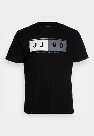 JJDUKE TEE CREW NECK - Print T-shirt - black