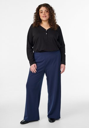 FLASH -  MIT WEITER PASSFORM - Hlače - black iris