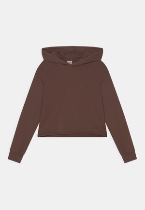 GIRLS BOXY HOODIE - Mikina - schoko reactive