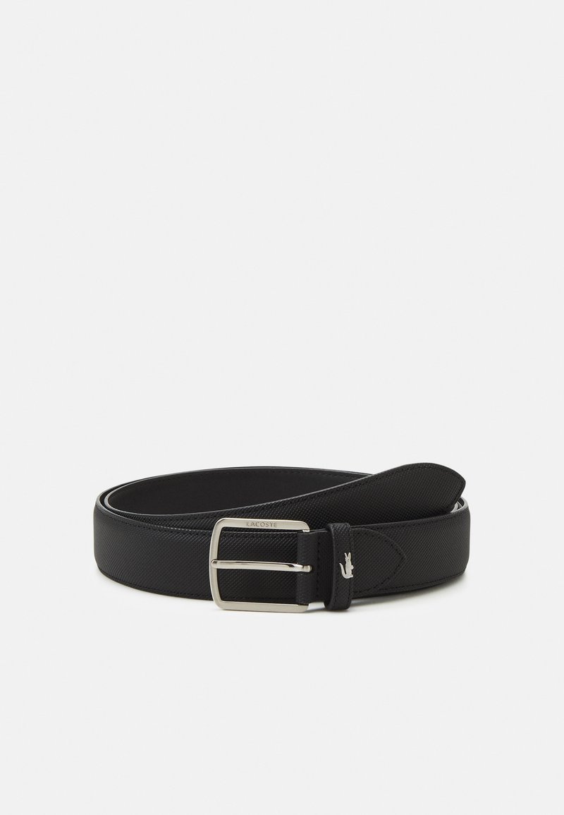 Lacoste CURVED STITCHED EDGES UNISEX - Ceinture - noir