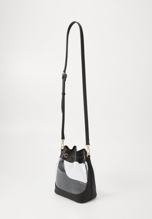 TRANSPARENT BUCKET - Geantă de mână - black