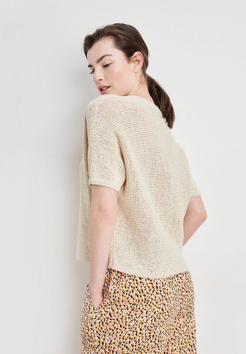 Damen T-Shirts | Taifun T-Shirt basic oatmeal/beige - UK33200 Damen T-Shirts | Taifun T-Shirt basic oatmeal/beige - UK33200