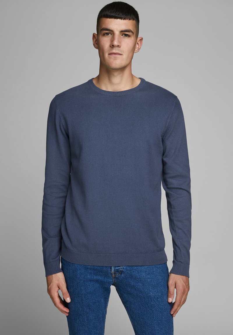 Jack & Jones JJEBASIC CREW NECK NOOS - Striktrøje - blue