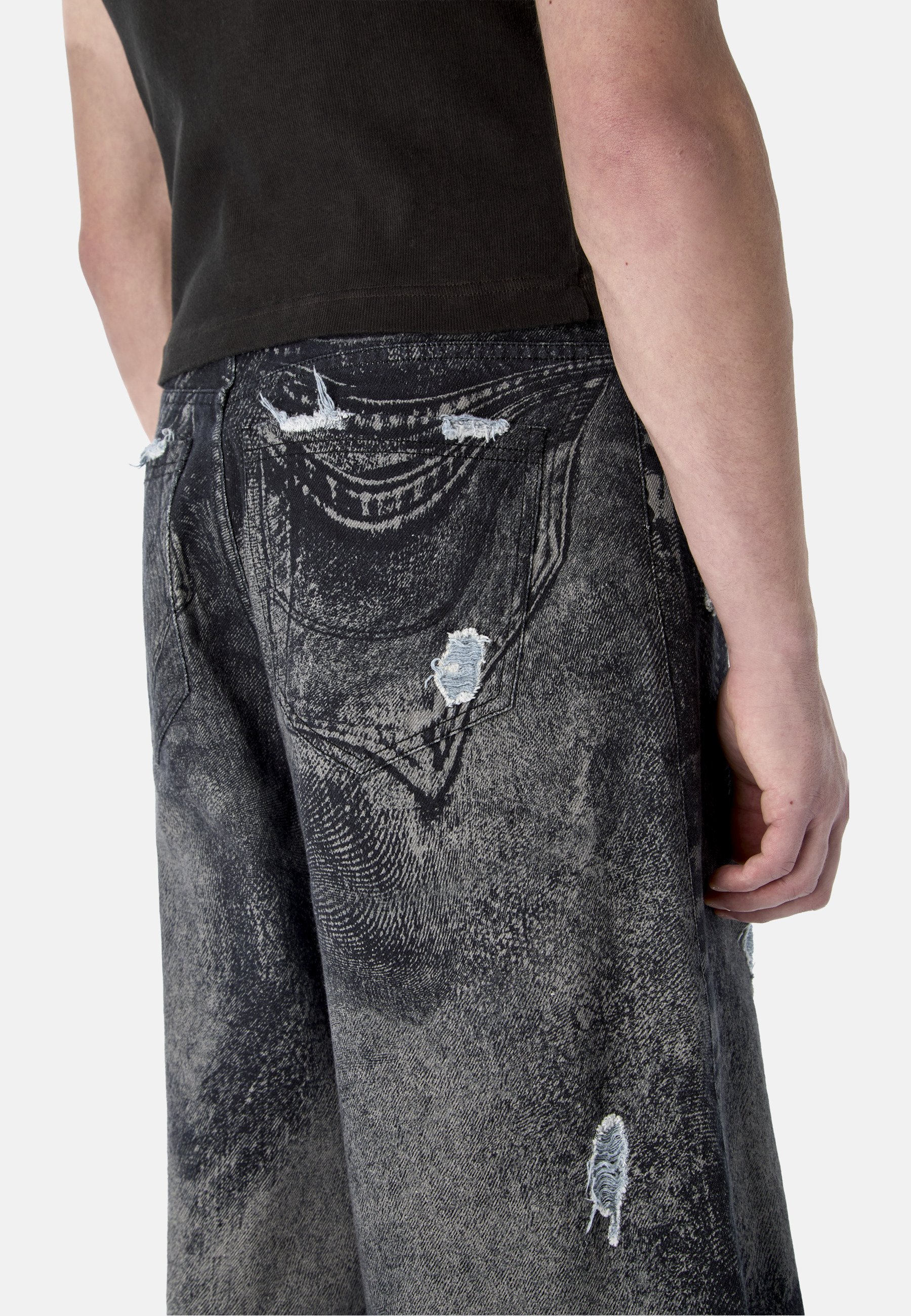 CAMPERLAB Denim shorts - schwarz grau/stone - Zalando.co.uk