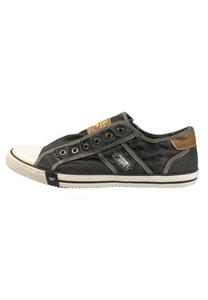 Mustang, Slipper - grau/weiß