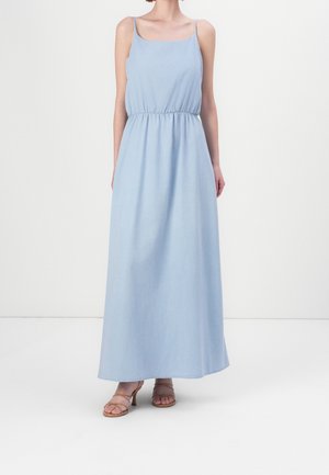 Vestido largo - light-blue denim