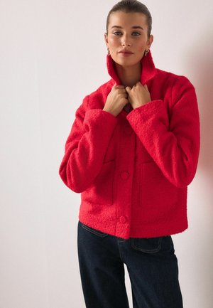 Next, REGULAR FIT - BUTTON UP COLLARED - Overgangsjakke - bright pink