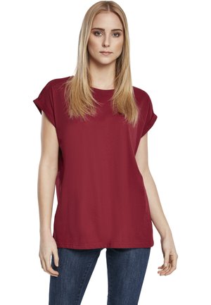 EXTENDED SHOULDER TEE - Pamata T-krekls - Bordeaux