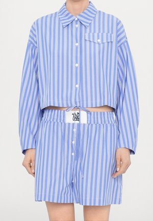 Button-down blouse - blue