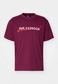 T-shirt con stampa - burgundy
