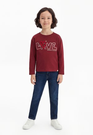 ONLY MINI KMGGUDRUN LIFE LOOSE - Top s dlhým rukávom - bordeaux