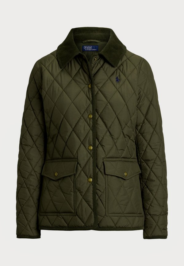 CORDUROY TRIM QUILTED BARN JACKET - Light jacket2