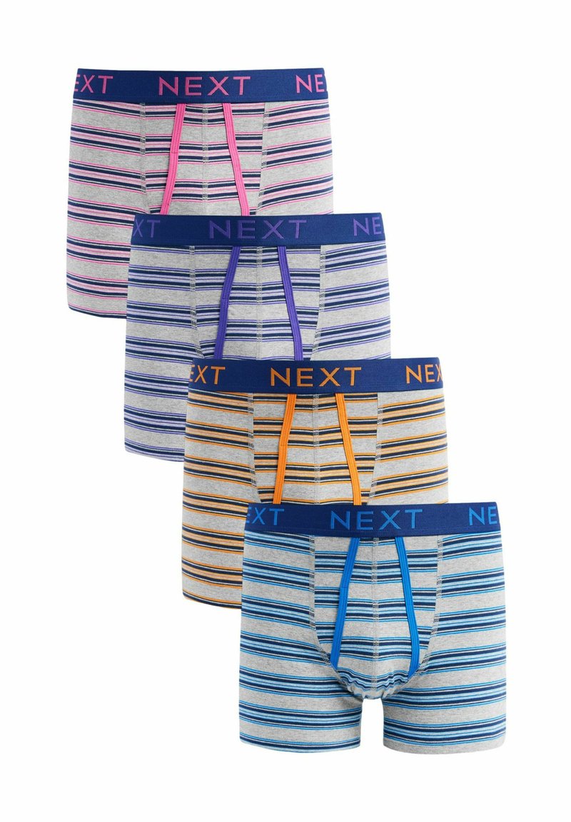 Next 4 PACK - Boxers - grey colour pop stripe