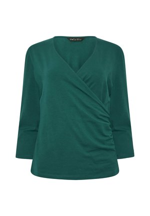 M&Co, WOMEN'S WRAP TOPS - Long sleeved top - teal