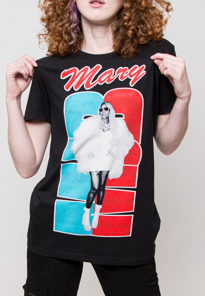 Paradiso Clothing MARY J BLIGE TEAM USA Print T-shirt black