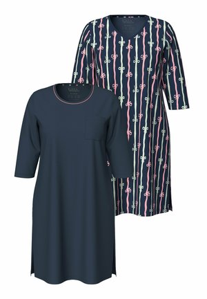 2 PACK OF BOW PRINT - Yöpaita - night blue