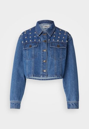 ONLZENDAYA STUD JACKET  - Farkkutakki - medium blue denim