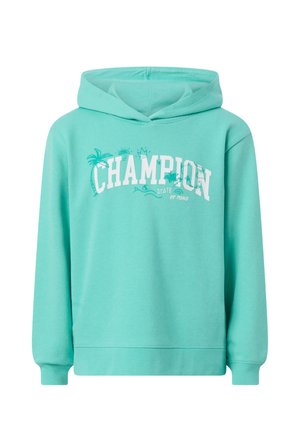 HOODED GRAPHIC SHOP - Kapuzenpullover - turquoise