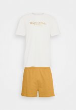 Marc O'Polo KEY SELECTION - Pyjama - white cotton/autumn hay/wit ...