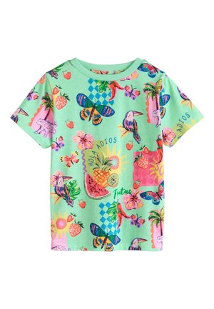 Next, REGULAR FIT T-SHIRT (3-16YRS) - T-paita - mint green printed