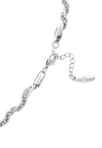 Sølvarmbånd med sfæriske perler, glatte kædeled og en lobster-lukning. Har en kædeforlængelse og et lille graveret mærke.